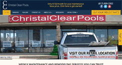 Desktop Screenshot of christalclearpools.com